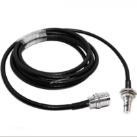 Usine QMA mâle prise femelle 90 degrés RF coaxial adaptateur connecteurs pour RG58 LMR400 RG8 RG223 RG402 câble assemblage