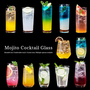 Verre Collins en verre transparent de haute qualité idéal pour les cocktails Mojito adaptés aux bars et restaurants - Product Image 1