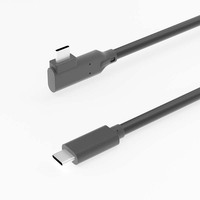 Kabel USB 3.0 Sudut Kanan USB-C USB Tipe C 0.1M-0.3M Fleksibel 90 Derajat Nilon Konduktor Tembaga Murni Pengisian Cepat Kamera Printer