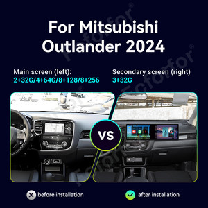 23 ''Màn hình kép đài phát thanh xe cho Mitsubishi Outlander 2024 <span class=keywords><strong>Android</strong></span> 14 GPS <span class=keywords><strong>navigation</strong></span> đa phương tiện Player không dây Carplay đơn vị đứng đầu - Product Image 2