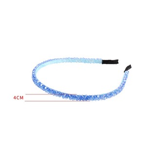 Accessoire de tête de style coréen - Bandeau pour cheveux en cristal double goutte d'eau super brillant, fait main et à la mode, pour filles - Lianzhou - Product Image 4