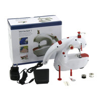Machine à coudre portable à plat pour la maison/les voyages avec aiguille simple en ABS pour la couture de t-shirts et de chaussettes à usage domestique