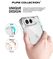Nouvelle coque minimaliste en acrylique pour iPhone 18 Duo Ultra Fold, coque de protection transparente anti-traces de doigts pour téléphone portable