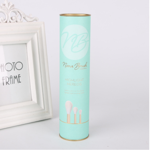 OEM Cosmetic Paper Tube Packaging Embossed Velvet Pillow Inserted