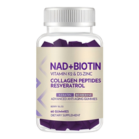 Bonbons Gommeux Bio Véganes pour Adultes à base de Nicotinamide Riboside (NAD+), Vitamines B3 et D3, Sodium et Zinc pour la Santé Cellulaire et l'Anti-âge