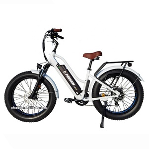 Vélo électrique Passion 24 pouces City 48V <span class=keywords><strong>Beach</strong></span> <span class=keywords><strong>Cruiser</strong></span> 7 vitesses avec batterie intégrée, pneus larges, freins à disque, cadre en aluminium pour femmes - Product Image 2