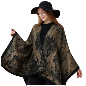 Châle Hijab Musulman Jacquard Long Traditionnel Européen et Américain en Mousseline Anti-Bactérienne, Respirant et Coupe-Vent pour l'Automne - Product Image 4