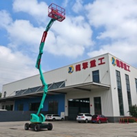 Longqing Mini Elektrische Gelenk-Arbeitsbühne TB11-TB22 Hydraulisch 11,5m Schmalzugangs-Selbstfahrende Hebebühne für Lager und Einkaufszentren