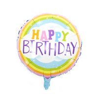 Ballons en aluminium « Joyeux Anniversaire » de 18 pouces - Assortiment de ballons ronds métalliques, lot en gros pour les magasins de fête et les organisateurs d'événements