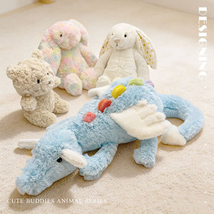 Venta al por mayor de juguetes de peluche: Pulpo divertido, Oso de pastel, Figura de dragón Matcha, Muñeco de confort. Regalo de cumpleaños. De poliéster, personalizado, varios tamaños. - Product Image 1