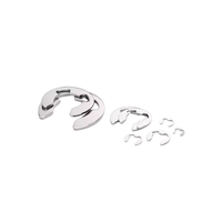 Stainless Steel 304 Open Retaining Ring E-type Circlip Open Retaining Ring Washer E Buckle Retaining Ring M1.5-M10