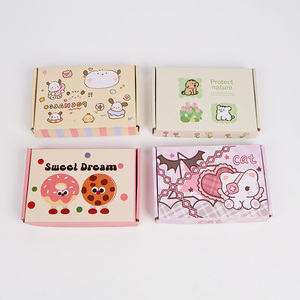 Biểu tượng tùy chỉnh in cứng nhắc Kraft các tông trình bày hộp màu hồng sóng Đóng gói hộp Cookie cá nhân món tráng miệng hộp - Product Image 6