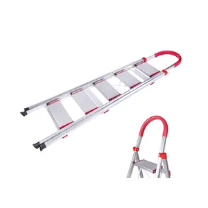 Lightweight Household Folding Aluminum Step Ladder With Wide Non-Slip Pedal Premium Ladders