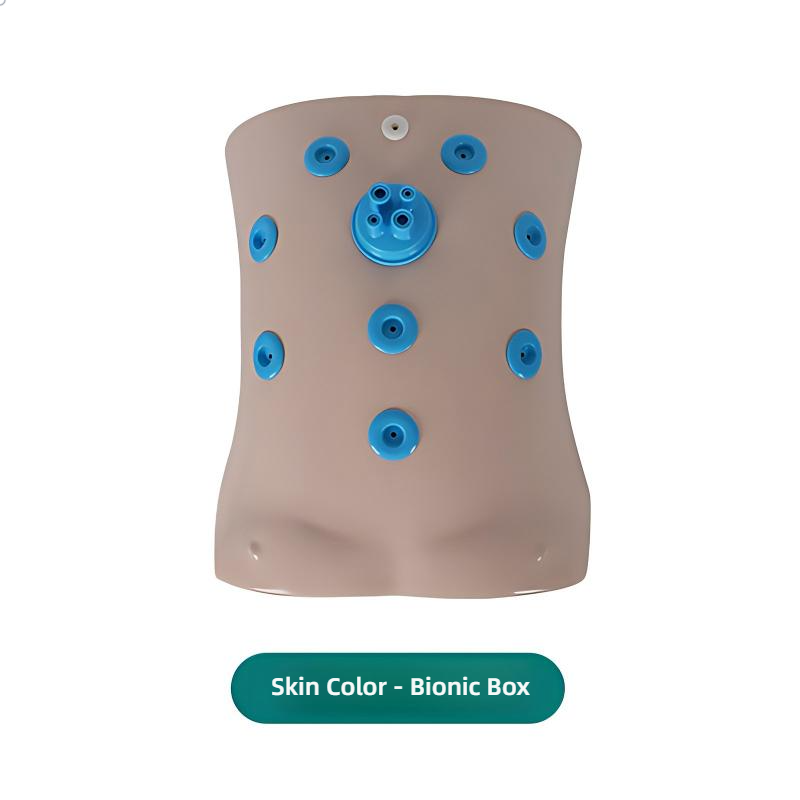 Caja de entrenamiento laparoscópico humano blanca