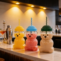 Gobelet en verre créatif à prix avantageux de style Ins, gobelet en forme d'ours en peluche
