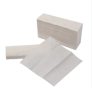 Serviettes en papier pour les mains en pulpe vierge personnalisées, 1/2 plis, pliées en N, fournisseur de papier toilette jetable <span class=keywords><strong>lavable</strong></span> pour la cuisine - Product Image 2