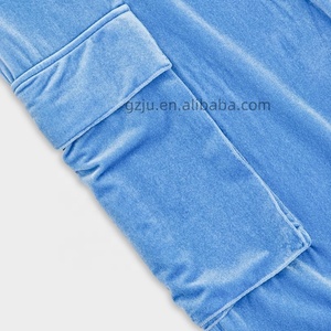 One-stop di personalizzazione primavera All-match elasticizzati in vita <span class=keywords><strong>donna</strong></span> <span class=keywords><strong>pantaloni</strong></span> <span class=keywords><strong>blu</strong></span> con coulisse <span class=keywords><strong>pantaloni</strong></span> Cargo in <span class=keywords><strong>velluto</strong></span> <span class=keywords><strong>a</strong></span> <span class=keywords><strong>coste</strong></span> pieghettati - Product Image 4