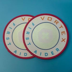 Minimum Order Designer <b>Sew</b> <b>on</b> Full Embroidered <b>Patches</b> with Beads Custom Logo Iron-<b>On</b> Woven <b>Patches</b> for Nurse Apparel - Product Image 1