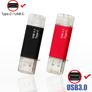 Ổ USB tùy chỉnh loại C OTG, dung lượng 64GB, 128GB, 256GB, 3.0, vỏ kim loại, 2 trong 1 loại C OTG - Product Image 2