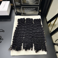 Extensions de cheveux humains bruts bouclés birmans, 100% cheveux vierges vietnamiens, longueur étirée 30 pouces, lots de 8 pouces