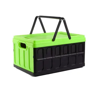 32L с крышкой складной пластиковый контейнер для хранения ящик для хранения одежды коробка