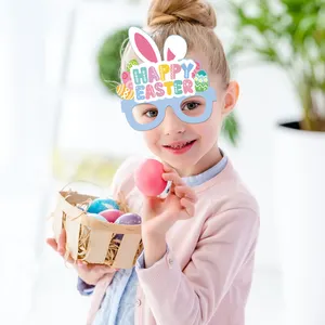 6 Stuks Grappige Easter Party Decoraties Glas Papier 3d Bril Set Voor Kinderen