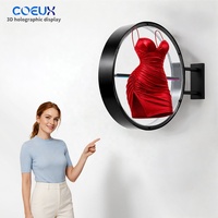 Enseigne publicitaire circulaire en aluminium avec hologramme, option de suspension, haute luminosité, décorative, étanche, pour extérieur, magasin, boutique