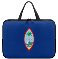 Sac pour ordinateur portable avec drapeau de Guam, étui étanche et fin pour ordinateur portable avec fermeture éclair de qualité supérieure, sac portable pour tablette