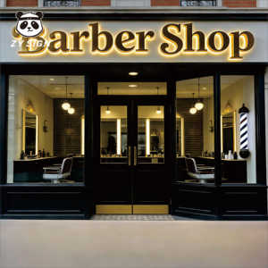 Letrero Luminoso <span class=keywords><strong>LED</strong></span> 3D Personalizado para Salón de Belleza, Letrero Acrílico para Barbería, Resistente al Agua, Alta Visibilidad - Product Image 3