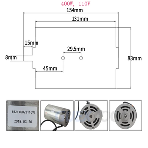 มอเตอร์แบบมีแปรงถ่าน 550w และ 400w 220v และ 110v รุ่น 83ZYT001 / 83ZYT002 / 83ZYT007 0618-150 มินิมอเตอร์วินซ์ - Product Image 3