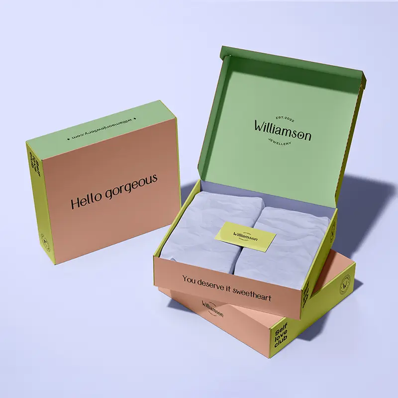 Caja de transporte corrugada personalizada, caja de papel para productos, de alta calidad