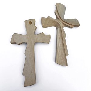 Petite croix murale vintage en bois sculpté à <span class=keywords><strong>la</strong></span> main pour chambre à coucher, <span class=keywords><strong>chapelle</strong></span> et décor spirituel, objets en bois cadeau - Product Image 5