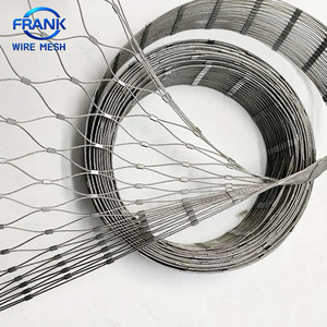 Fabrikneues, stoßfestes 7x7 Edelstahl 304 Ferrule-Drahtseilnetz als Brücken-, Zaun- und Treppengeländer-Schutznetz - Product Image 2