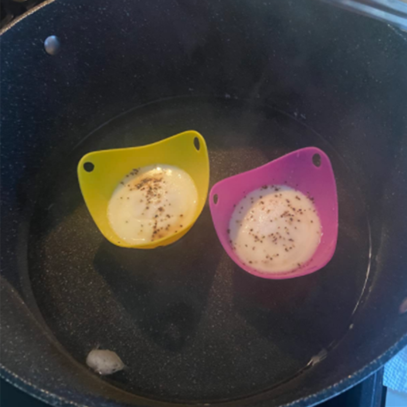 Силиконовые чашки для приготовления яиц, с кольцевой подставкой, для микроволновой печи или варочной панели, для приготовления яиц