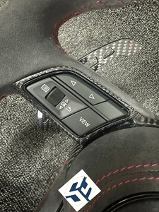 Volant de voiture pour Audi, volant en cuir et fibre de carbone, palettes de changement de vitesse, bouton R8, Q2, Q3, Q4, Q5, Q7, Q8, A4, C8, A6, A7, 2020, <span class=keywords><strong>2021</strong></span> - Product Image 6