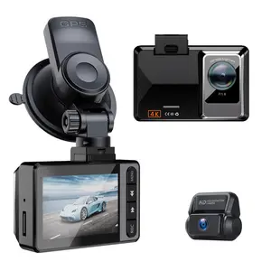 اللاسلكية 2.0 بوصة بيع يي dashcam كاميرا عدادات السيارة 4k اندفاعة سيارة كاميرا مع Wifi Gps مسجل فيديو رقمي للسيارة بكاميرا مزدوجة البطارية dashcam 4k