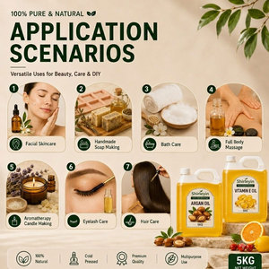<span class=keywords><strong>Aceite</strong></span> 100% Puro Prensado en Frío Orgánico <span class=keywords><strong>de</strong></span> <span class=keywords><strong>Almendras</strong></span> <span class=keywords><strong>Dulces</strong></span>, Ricino Negro, Jojoba, Argán y Rosa Mosqueta para el Crecimiento del Cabello, <span class=keywords><strong>Pestañas</strong></span> y Cejas, Hidratante - Product Image 2