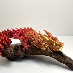 Dragón Chino Impreso en 3D, Dragón con Cuernos, Combinación Multicolor, Juguete <span class=keywords><strong>de</strong></span> Mano Genial y Elegante, Regalo para Niños, Pieza Decorativa - Product Image 6