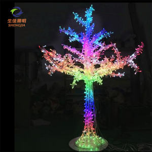 2024新产品4英尺5英尺6英尺7英尺8英尺廉价户外照明人造圣诞树pohon natal adornos - Product Image 3