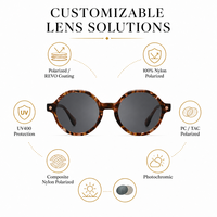 Lunettes de soleil de créateur OEM en acétate faites à la main, fines, noires, de luxe, protection UV400 pour femme