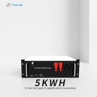 Paquete de Baterías LiFePO4 de 51.2V 100Ah para Montaje en Rack, Certificación CE UK OEM, Garantía de 10 Años, Sistema de Almacenamiento de Energía Solar Fuera de la Red con BMS
