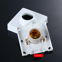 Kit de Lámpara Edison con Base de Metal Negro 303, Cable Trenzado, Bases de Aluminio para Lámparas, Ahorro de Energía, AC, Directo de Fábrica