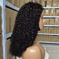 Perruque Pixie Bouclée Prix de Gros Cheveux Humains Vietnamiens Bruts Dentelle HD Transparente Fermeture 5x5 pour Femmes Noires