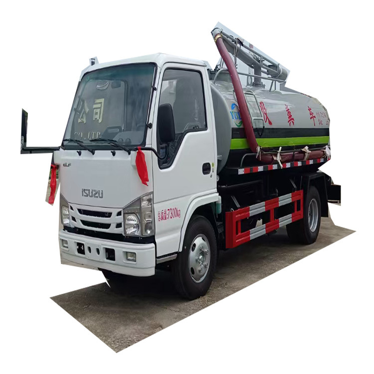 ISUZU грузовик для всасывания сточных вод 4x2 приводное колесо дизельный грузовик с ручной трансмиссией