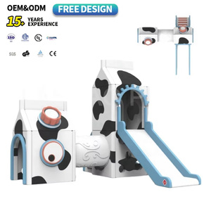 Thiết kế mới nhất bao gồm một Slide kết hợp cho trẻ em, giống như một hộp sữa tươi, trong sân chơi đồ chơi trong nhà này - Product Image 1