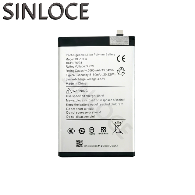 SINLOCE Wholesale High Quality Production Mobile Cell Phone Battery Factory for Infinix HOT 60 PRO/X6885/BL-50FX