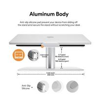 Soporte Universal Desmontable de Metal para Laptop, Base Ergonómica de Aluminio para Escritorio, Soporte para Notebook