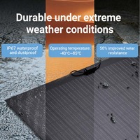 Panneaux solaires flexibles OEM ODM 120W 240W pour camping-car, bateau, alimentation extérieure, système solaire pour balcon, montage flexible sur surface