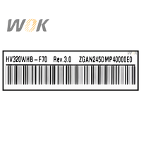 MOQ 17 pièces HV320WHB-F70 Écran LCD 32 pouces 1366*768 60Hz avec un seul LVDS, pièce de rechange pour écran plat, cellule ouverte