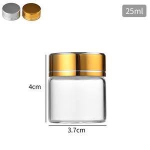 37mm High Clear Gold Plastic Screw Cap Custom Logo Storage Containers 100g <b>Glass</b> <b>Jars</b> Rice Tea Coffee Beans <b>Cookies</b> Jelly - Product Image 6